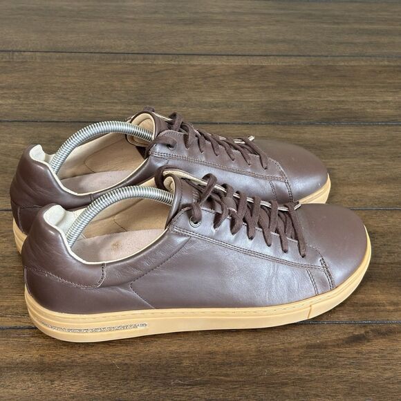 Mens Birkenstock Bend Low Brown Leather Comfort Casual Sneakers Shoes Size 44 - Picture 3 of 10